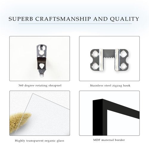 Fisnish 8x10 Picture Frame, for Tabletop Display, Horizontal or Vertical Wall Mounting, Black