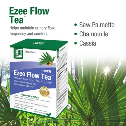 Bell Ezee Flow Urinary Support Tea for Men -A Natural Solution - Helps Ease the Flow and Normalize Urinary Frequency without the Burning and Dribbling