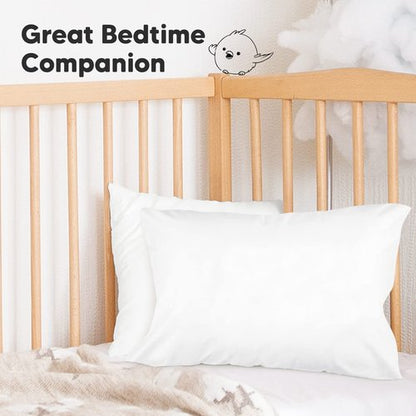 KeaBabies Toddler Pillowcase 13"x18" - Organic Cotton Toddler Pillowcase for Kids, Boys, Girls, Soft & Durable Cotton Cover for Miniature Sleepy Pillows,Cute Colors,Pillow Sold Separately(Soft White)