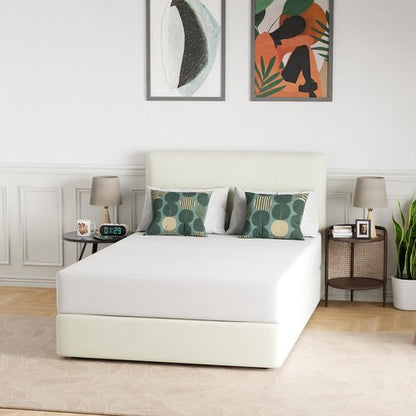 FDW | 10 Inch Full Mattress | Medium Firm | Gel Memory Foam Mattress | White | Bed in a Box, CertiPUR-US Certified | Pressure Relief, Cooling Ventilated Foam | Washable Removable Cover
