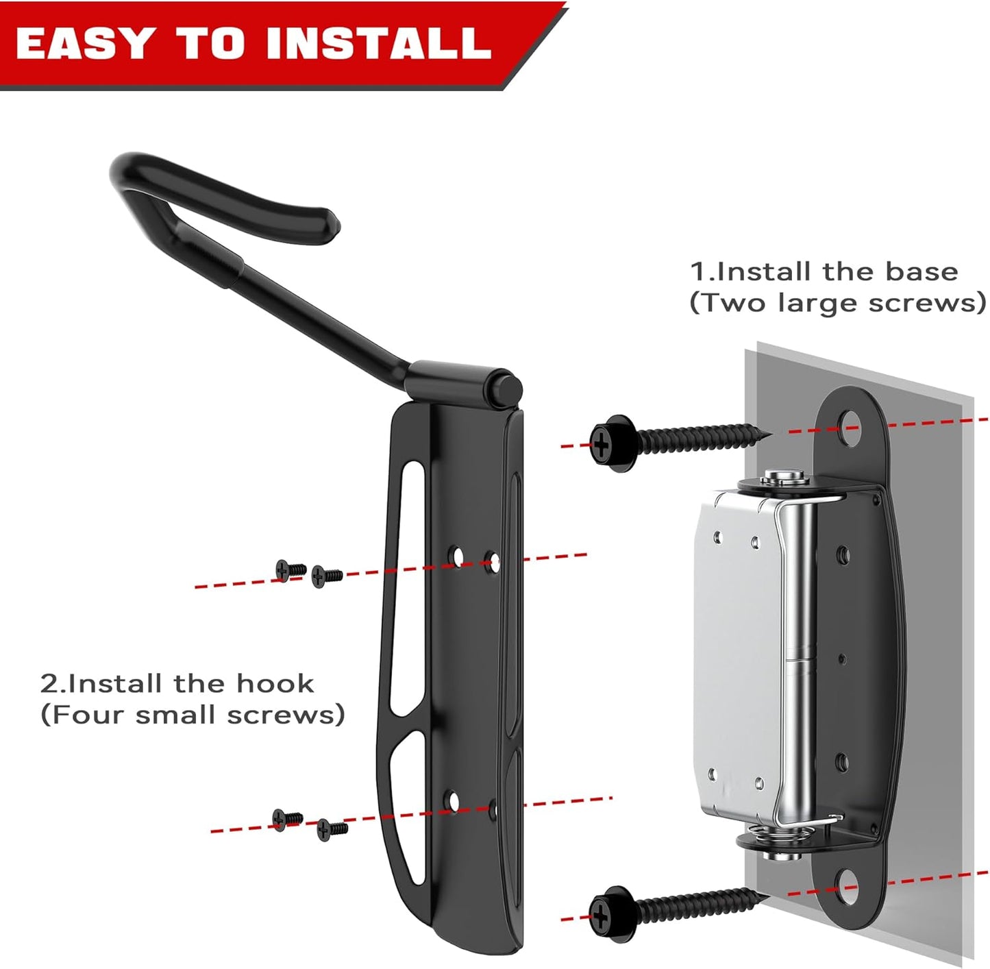 Ultrawall Swivel Bike Rack - 3 Lockable Positions & Double Bearing System | Vertical Wall-Mounted Storage (2 Pack)