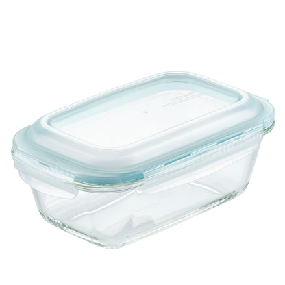 LocknLock Purely Better Glass Bread Baking/Loaf/Mealoaf Pan/Food Storage Container with Lid, 8.5 Inch x 5.5 Inch, Clear