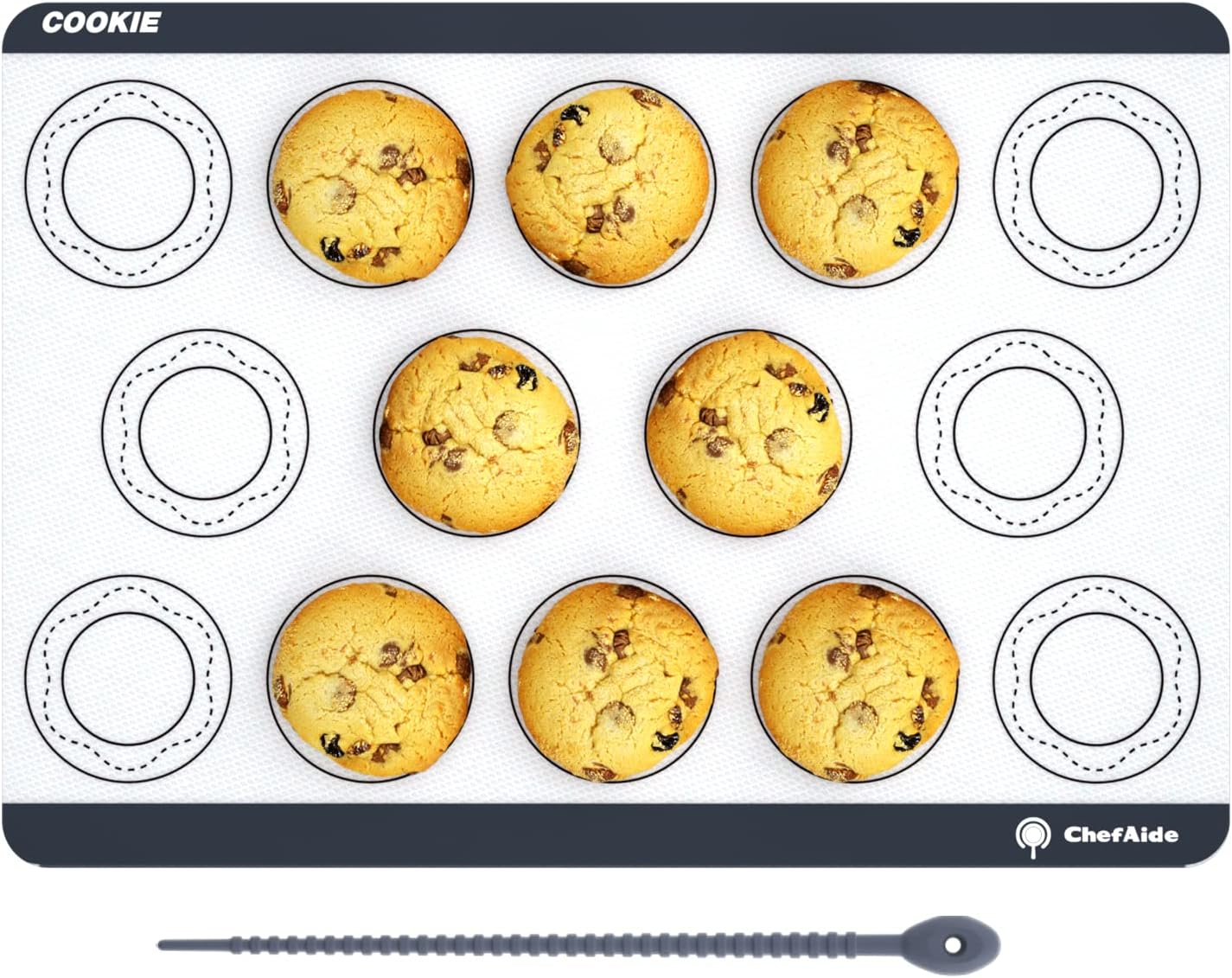 Skiennix Non-Stick Silicone Baking Mats - Premium Food Safe & Heat Resistant | Half Sheet Size (16.5" x 11.6")