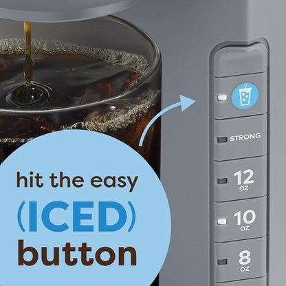 Keurig K-Iced Coffee Maker - Single Serve Iced Coffee Machine with Hot & Cold Brewing | Gray