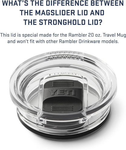 YETI Rambler 20 oz Travel Mug - Stainless Steel, Vacuum Insulated with Stronghold Lid