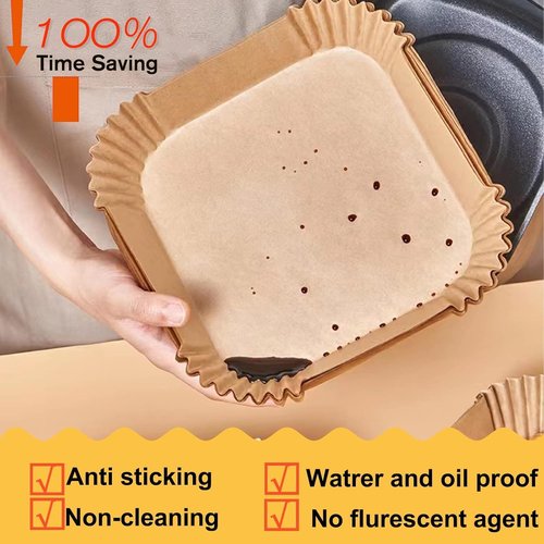 Air Fryer Liners | Disposable Parchment Paper for Instant Pot Vortex Plus 6QT - 200 Pcs
