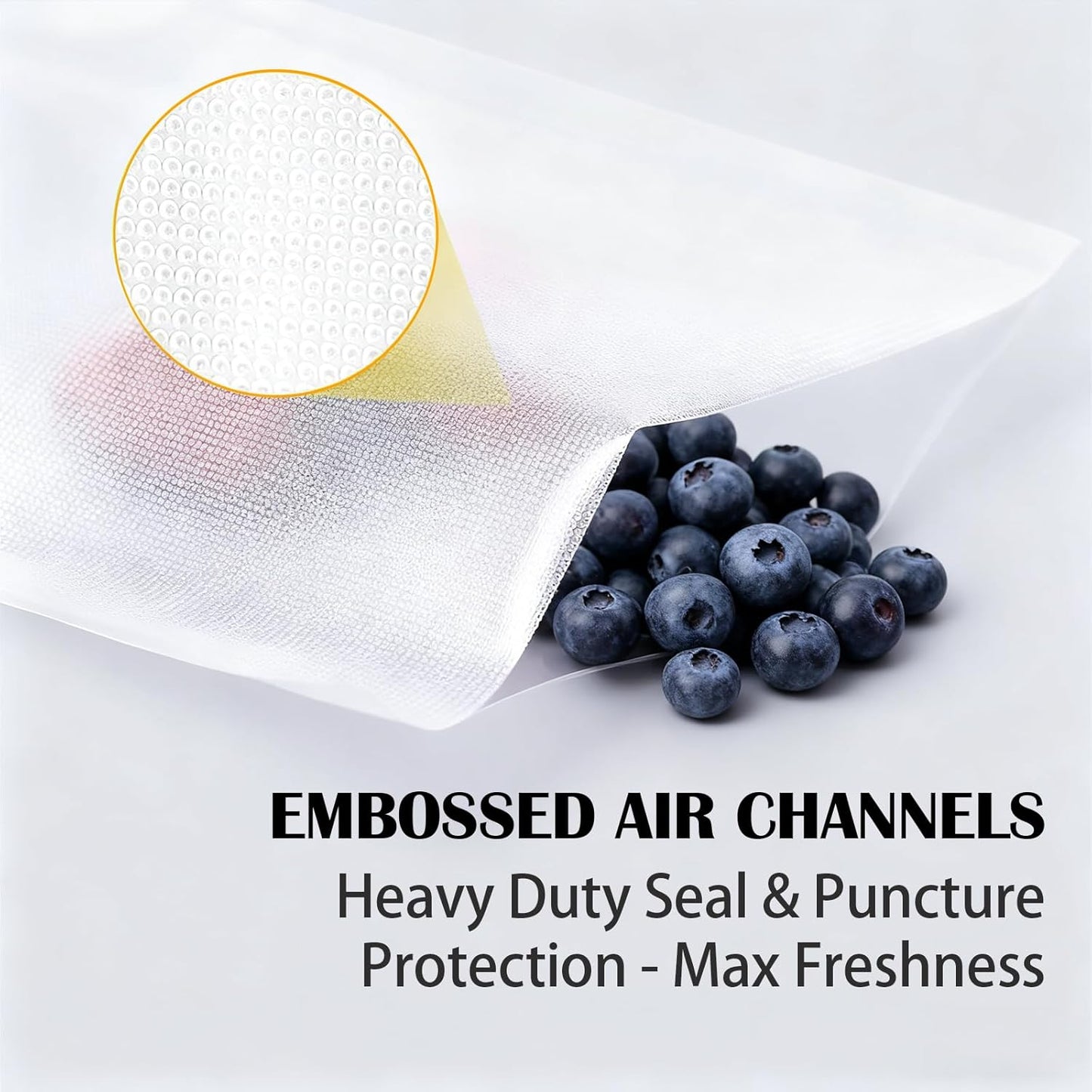 Vacuum Sealer Bags by [Brand Name] - Heavy-Duty 10x7 Inch, BPA-Free & Puncture-Resistant | Ideal for Food Storage & Sous Vide Cooking