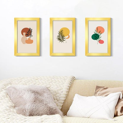 LaVie Home 4x6 Picture Frame Set of 10 - Elegant Gold Frames for Wall Gallery or Tabletop Display
