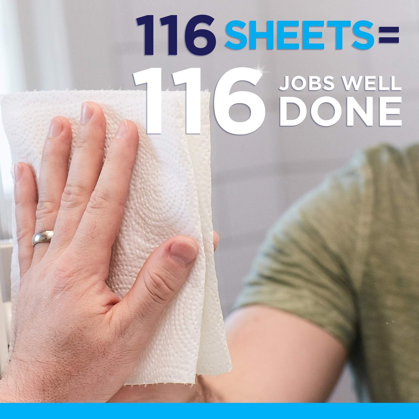 Sparkle Pick-A-Size Paper Towels, 6 Rolls = 11 Regular Rolls, Everyday Value Paper Towel With Full And Half Sheets