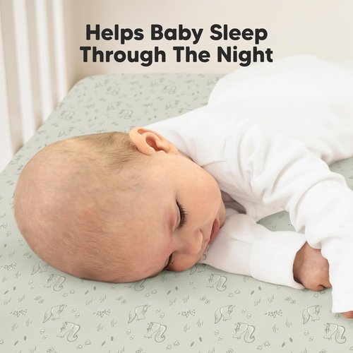 2-Pack Waterproof Crib Sheets for Boys, Girls - 52x28 Fitted Organic Cotton Baby Crib Sheets, Toddler Mattress Protector Cover, Washable, Soft & Durable Baby Bedding Essentials(Pine Grove)