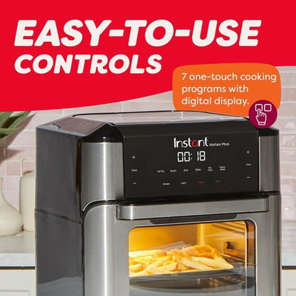 Instant Pot 10QT Air Fryer - 7-in-1 Multi-Cooker with EvenCrisp Technology & 100+ Recipes | Stainless Steel