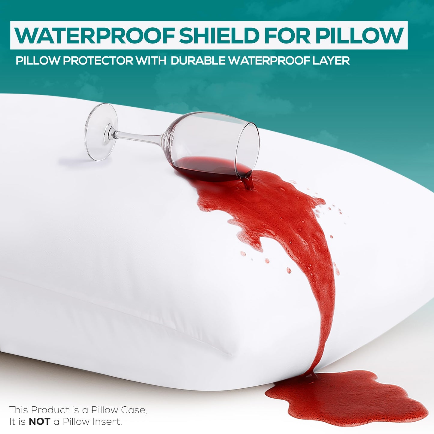 Set of 6 Pillow Protectors with Zipper King Size, Bed Bug and Dust Mite Proof Pillow Covers, Ultra Soft Pillow Encasements, Moisture Wicking and Waterproof Pillow Cases by Utopia Bedding (White)