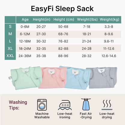 Supersoft Rayon Made from Bamboo Sleep Sack 3-6 Months Newborn Sleep Sack 0-3 Months 1.0 Tog Baby Wearable Blanket with 2-Way Zipper Unisex Sleeping Bag for Babies All-year-around - Gray