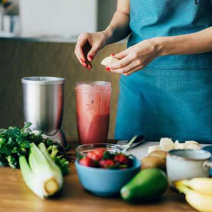 NutriBullet 24 oz Blender Cups - Replacement Parts with 2 Flip Top To Go Lids | Compatible with Pro 900w/600w Series