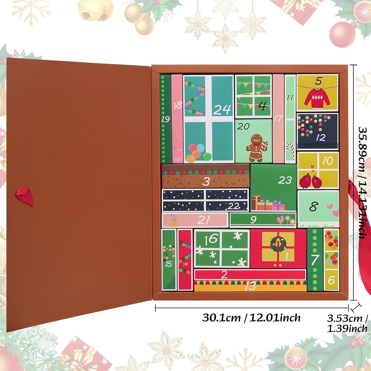 UCANBE Makeup Advent Calendar 2025 - 24 Days of Christmas Gift Sets for Women & Teens | Full Makeup Kits
