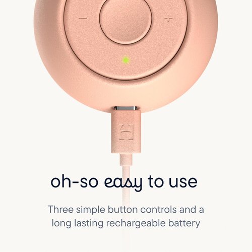 Hatch Go Portable Sound Machine - 10 Soothing Sounds for Babies & Kids | Travel-Friendly | Peach