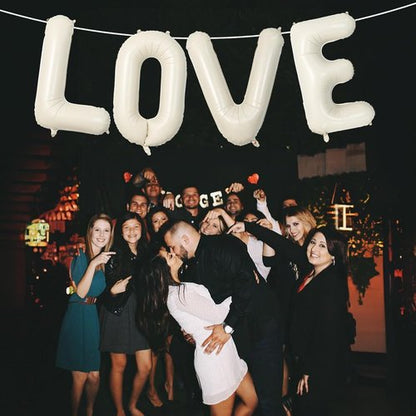 Love Balloons by [Brand Name] - 40 Inch Cream Number 1 Balloon for Wedding Anniversary Decor