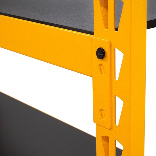 DEWALT Heavy-Duty 4-Foot Industrial Storage Rack - 3 Shelves, Steel Uprights, 4,500 lb Capacity
