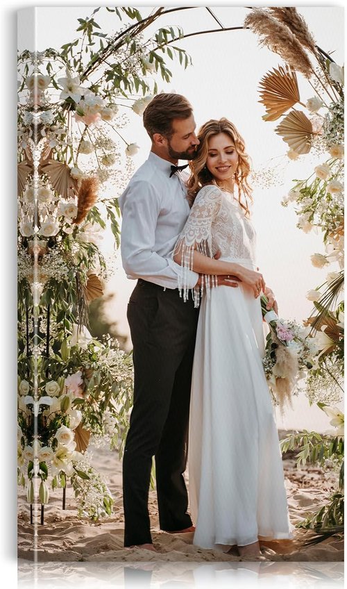 Custom Canvas Prints by [Brand Name] - Personalized Photo Wall Art for Weddings, Family & Pets | 20x36 Wrapped Frame