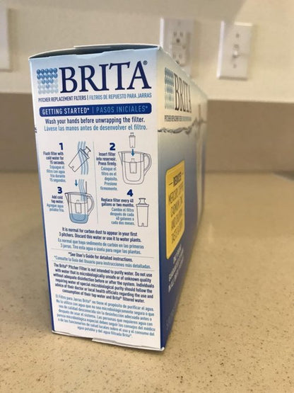Brita Standard Water Filter | BPA-Free Replacement Filters for Pitchers & Dispensers - 5 Count