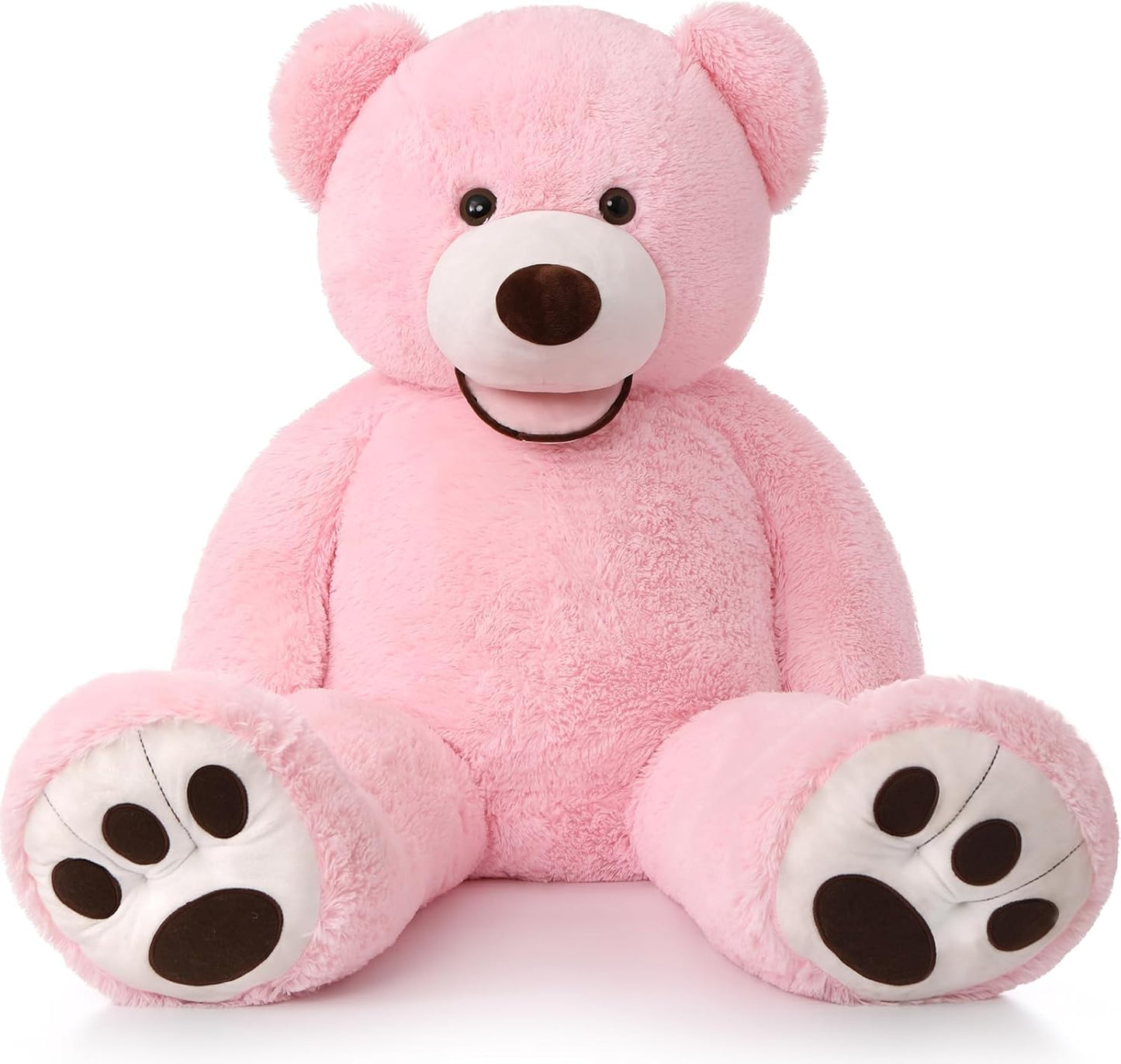 MorisMos Giant Teddy Bear - 51-Inch Plush Stuffed Animal with Big Footprints | Perfect Gift in Pink