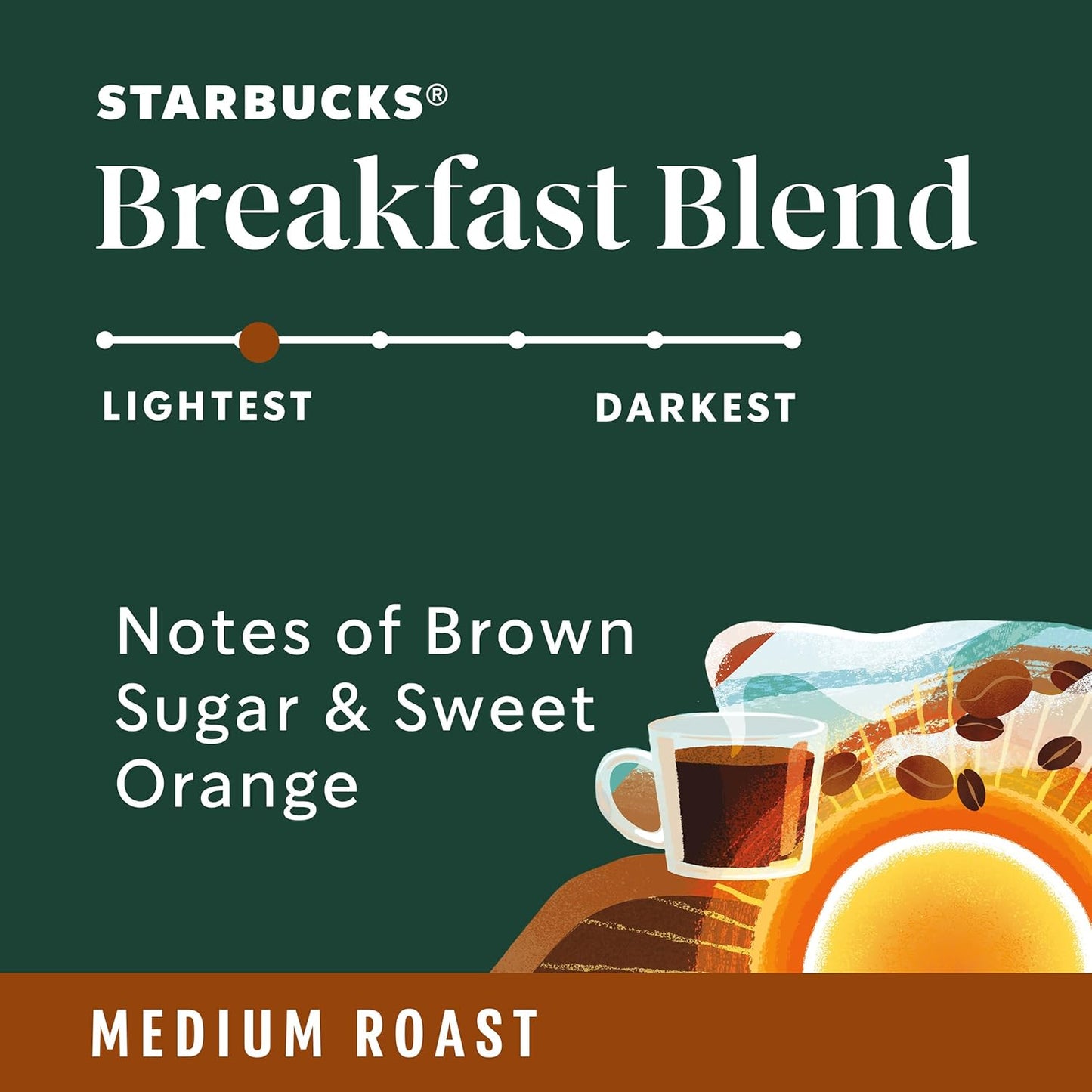 Starbucks Ground Coffee - Medium Roast Breakfast Blend for Hot or Iced Coffee - 28 oz