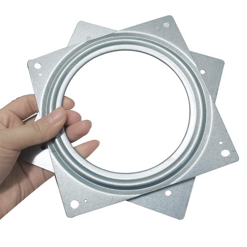 6Inch Lazy Susan Hardware, 10 Pack Square Rotating Bearing Plate, 500lbs Capacity Lazy Susan Turntable Bearing for for Serving Trays, Kitchen Storage Racks, Craft Table, Zinc Plated Steel Swivel Plate