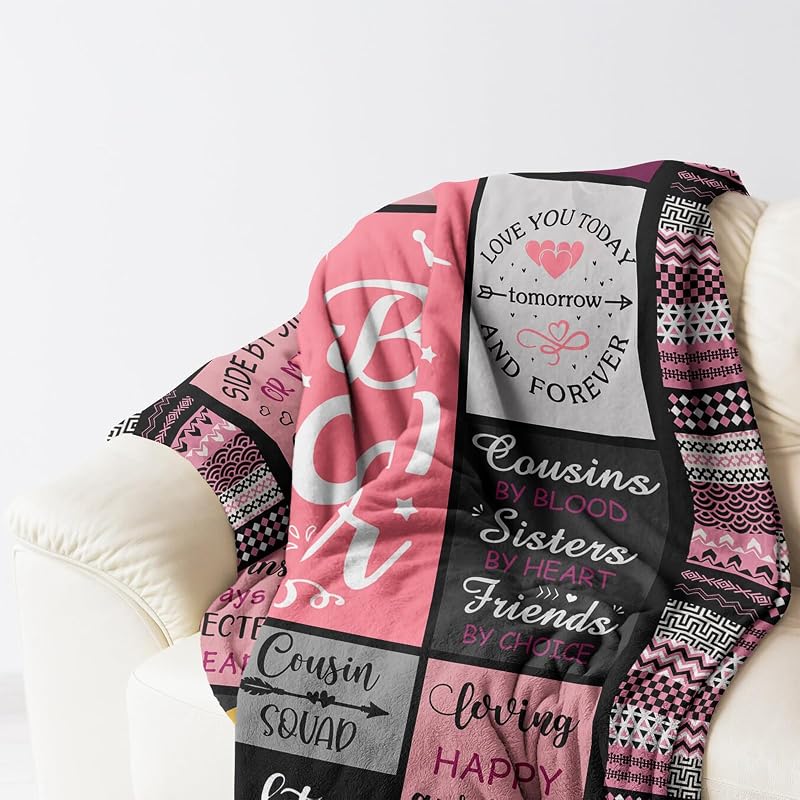Cousin Gift Throw Blanket 60x50 in - Cozy 60in x 50in Christmas Birthday for Women, Mcurore Variation