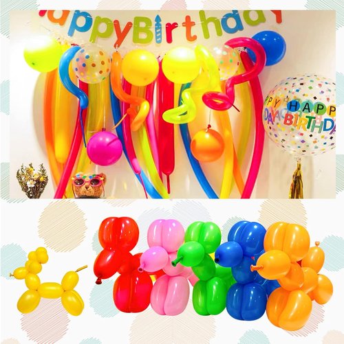 Green 260 Balloons by [Brand Name] - Long Skinny Twisting Balloons for Animal Modeling | 100-Pack for Parties & Events