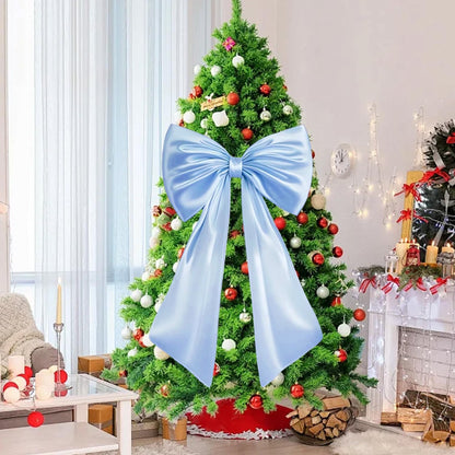Skiennix Large Blue Bow Decor - Stunning Birthday Party Backdrop & Wall Decorations for Weddings, Showers