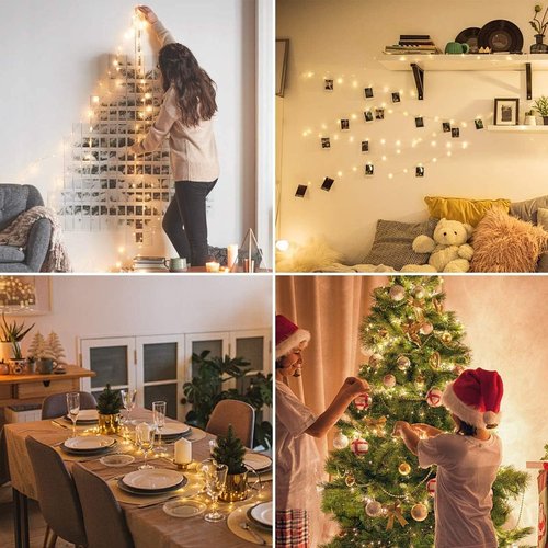 Lighting EVER Fairy Lights - 33ft 100 LED Warm White Copper Wire String Lights | Waterproof Indoor/Outdoor Decor