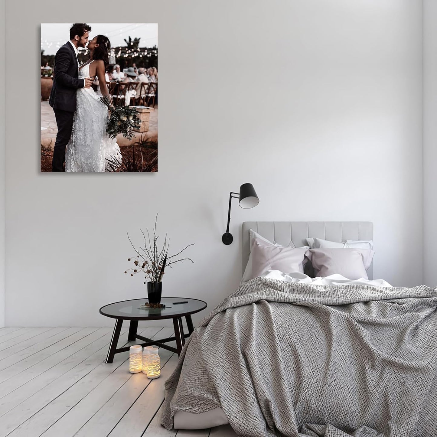 ZhongxingWL Personalized Canvas Print - Custom Framed Photo Art for Home Decor | 11" L x 14" W
