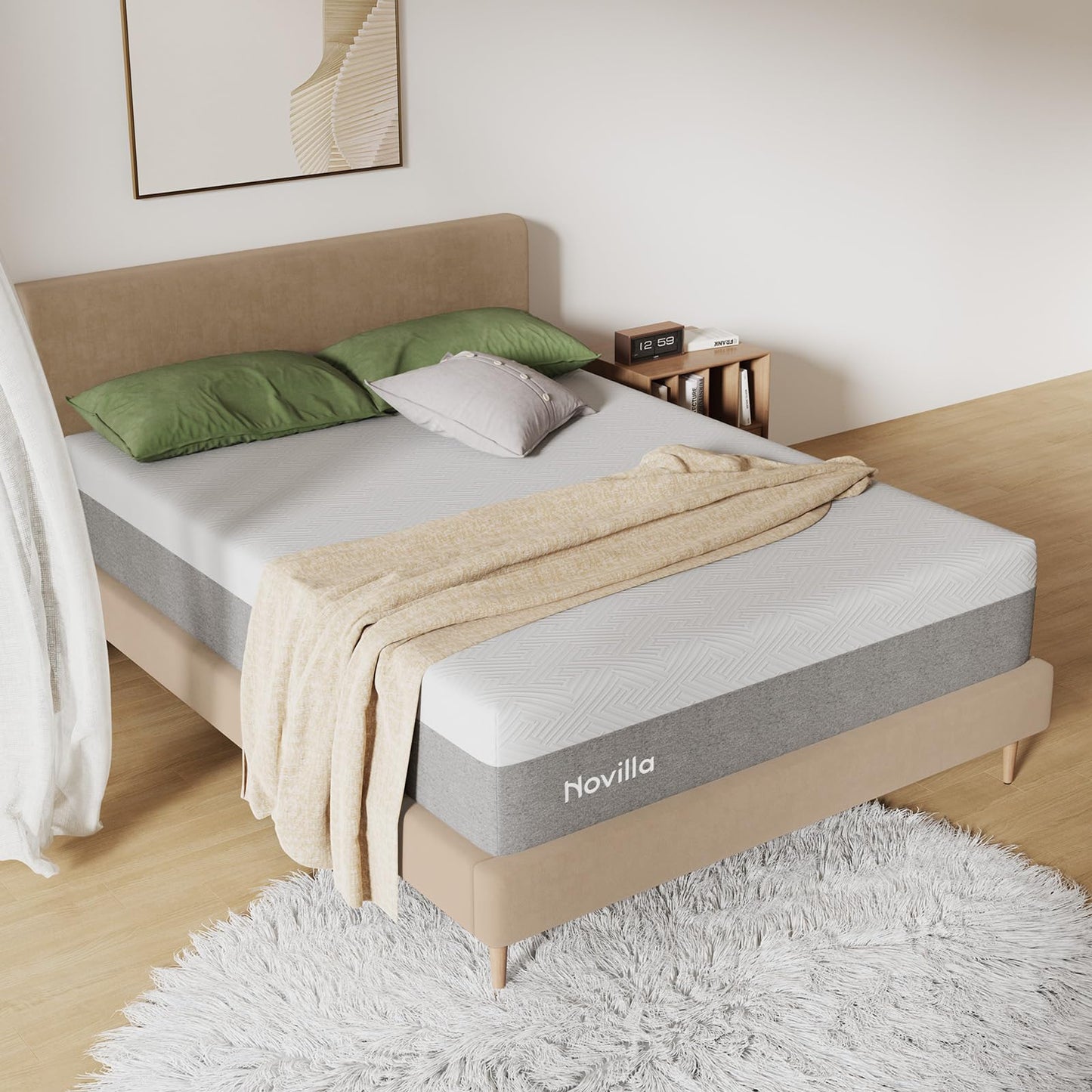 Novilla Memory Foam Mattress Full, 10 inch Full Mattress with Gel Foam for Comfortable Sleep & Pain Relief & Body Support, CertiPUR-US Certified