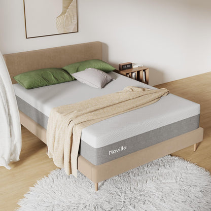 Novilla Memory Foam Mattress Full, 10 inch Full Mattress with Gel Foam for Comfortable Sleep & Pain Relief & Body Support, CertiPUR-US Certified