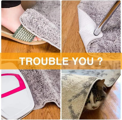 RugGrip Vacuum TECH - Washable Non Slip Rug Pads for Hardwood Floors: Keep Your Rug in Place & Make Corner Flat