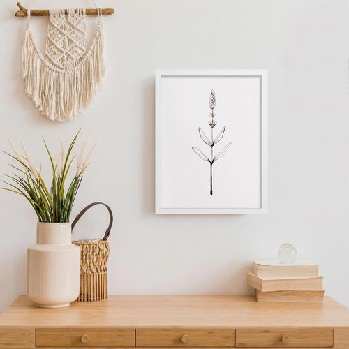 LaVie Home 9x12 Picture Frame - Classic White Wall Display with HD Plexiglas | Vertical & Horizontal Use