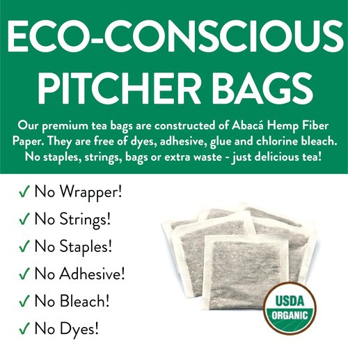 FGO Organic Green Iced Tea, 36 Eco-Conscious Pitcher Sized Tea Bags, Packaging May Vary (Pack of 1)