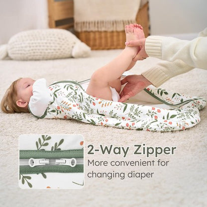 Yoofoss Baby Sleep Sack 18-24 Months, 1.5 Tog Baby Wearable Blanket with 2-Way Zipper, 100% Cotton Organic Fabric Winter Infant Sleeping Sack, Warm Soft Comfy