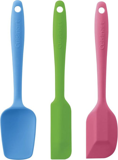 Cuisinart Mini Spatulas - Set of 3 Colorful Kitchen Tools for Easy Cooking and Baking