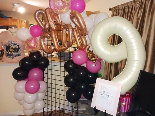 40 Inch Cream White Number 9 Balloon - Perfect for Birthday, Engagement, Wedding & Graduation Celebrations