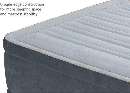 Intex Comfort Dura-Beam Airbed - Elevated Design with Internal Electric Pump | 2020 Model
