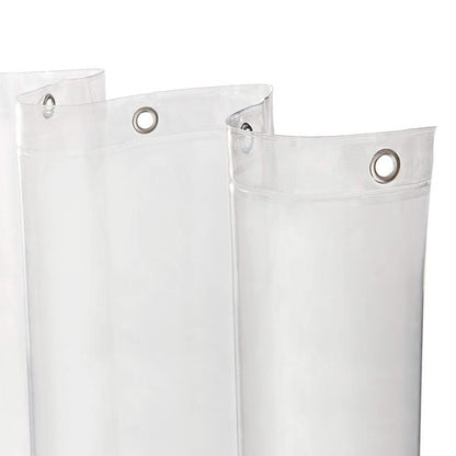 Kenney – Microban PEVA Shower Curtain Liner, Waterproof Medium-Weight Design with Rust-Resistant Metal Grommets & Weighted Magnetic Hem, 70" x 72", Clear