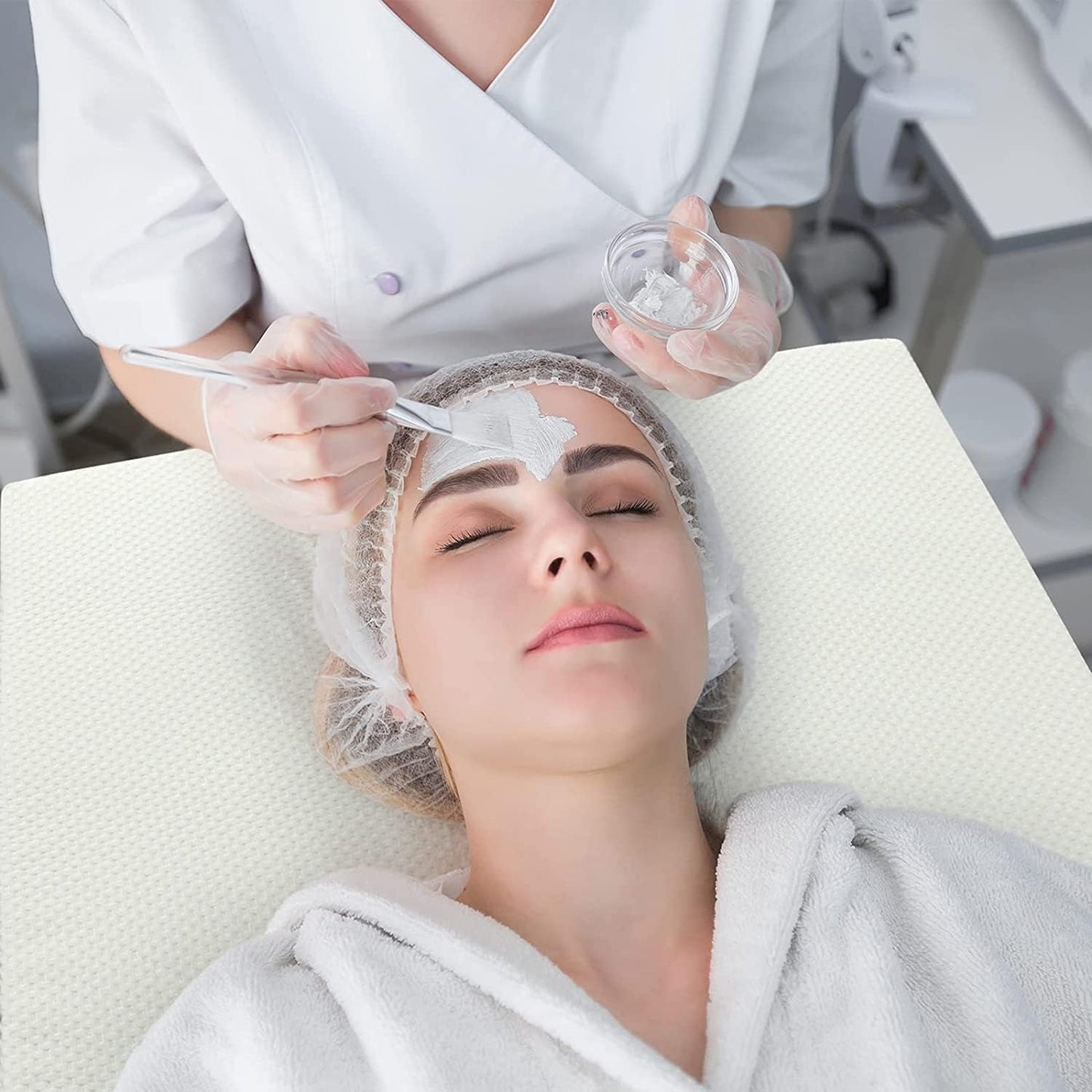 ROYALAY Extra Thick Memory Foam Massage Bed Mattress Topper with Removable Cover, Topper for Massage Table, Elastic Bands & Non-Slip Lash Bed Cushion Without Bed-for Beauty and Massage-73"x24"x3"