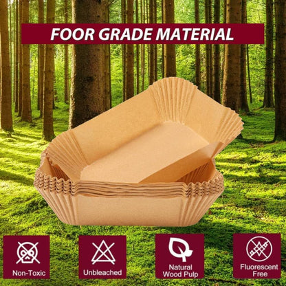 Skiennix Loaf Pan Liners - 9x5 Inch Disposable Parchment Paper | 100 Non-Stick Baking Sheets