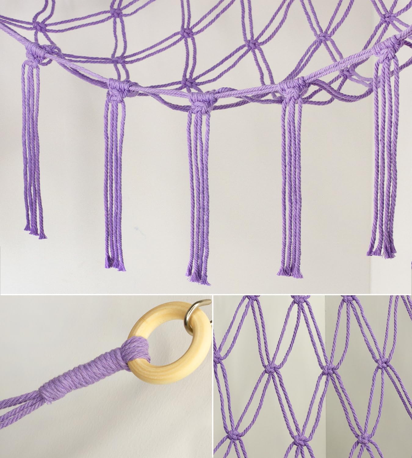 Skiennix Stuffed Animal Storage Hammock - Purple Toy Organizer for Plushies | Corner Wall Decor