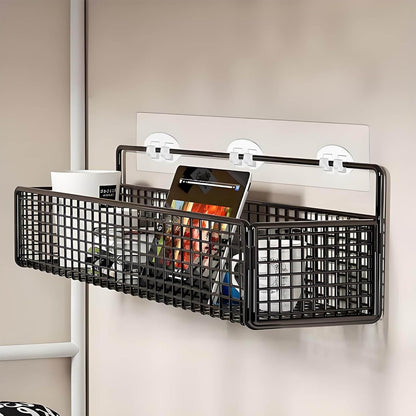 Skiennix Shower Caddy Adhesive Hooks - Strong No-Drill Replacement for Bathroom & Kitchen | 4 Packs