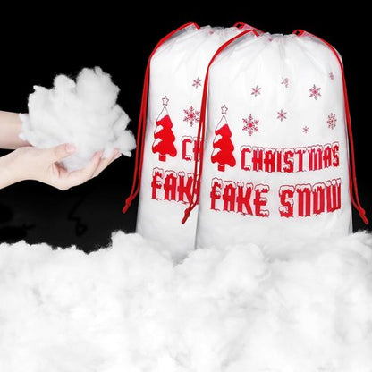 Aodaer Artificial Snow Decor - 1000g Fluffy Soft Cotton Fake Snow for Christmas Trees & Holiday Displays