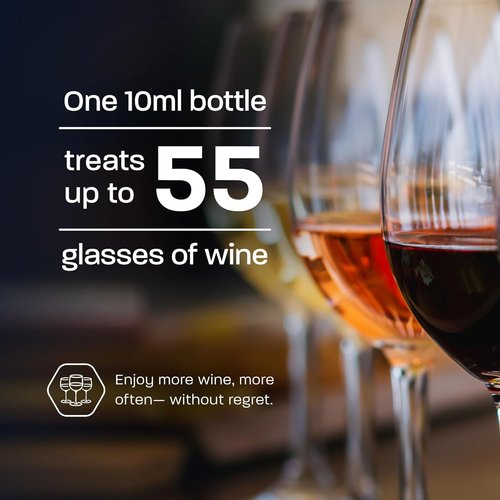 Drop It Wine Drops, Original - 10 mL, 6 Pack - Naturally Reduces Sulfites & Tannins in Red, White & Sparkling Wines - Portable, Easy to Use - Treats Up to 55 Glasses/9 Bottles of Wine Each - USA Made