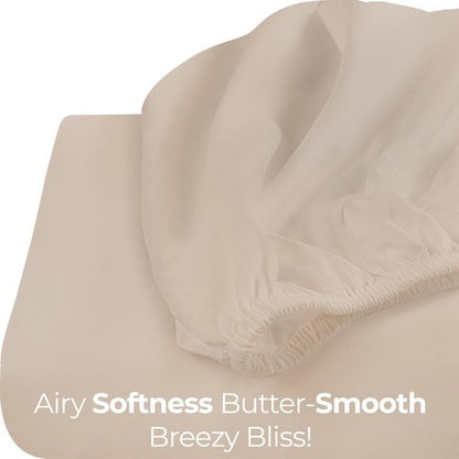 Utopia Bedding Full Fitted Sheet - Bottom Sheet - Deep Pocket - Soft Microfiber - Shrinkage and Fade Resistant - Easy Care -1 Fitted Sheet Only (Beige)