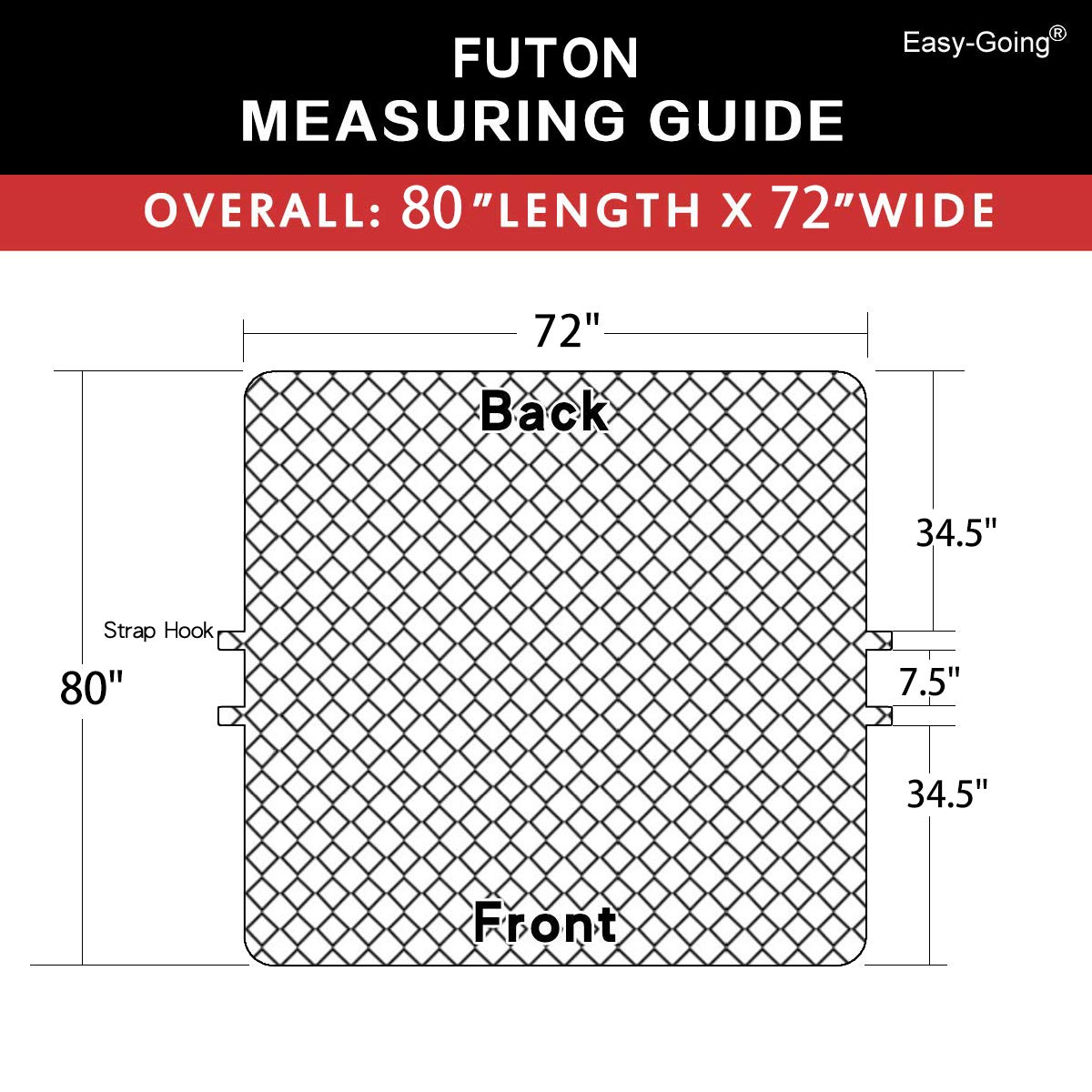 Easy-Going Futon Sofa Slipcover Reversible Sofa Cover Armless Cover Furniture Protector Couch Cover Water Resistant Pets, Kids, Children, Dog, Cat Pink/Beige